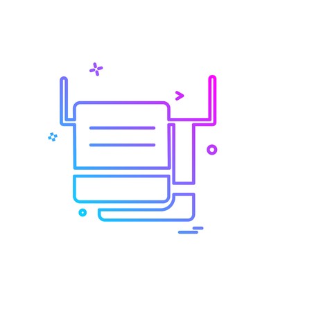 Furniture icon design vectorのイラスト素材