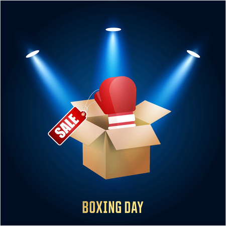 Boxing day sale card with elegent design vectorのイラスト素材