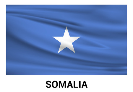 Somalia flag design vectorのイラスト素材