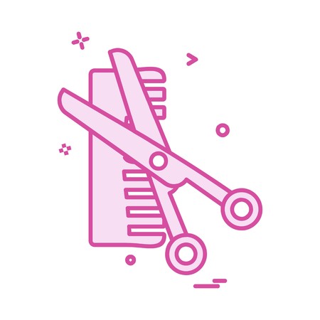 Comb icon design vectorのイラスト素材