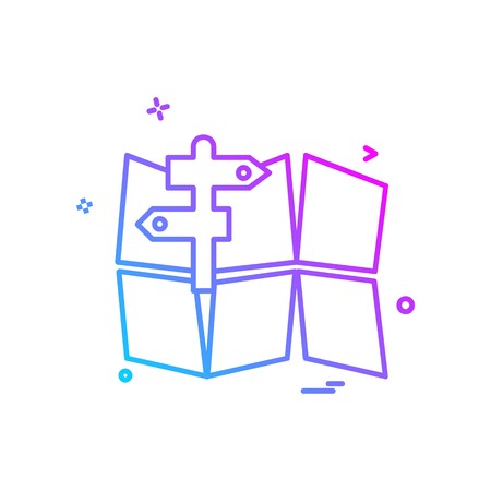 Navigation icon design vectorのイラスト素材