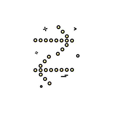 Arrow icon design vectorのイラスト素材