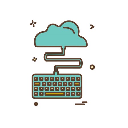 Keyboard icon design vectorのイラスト素材