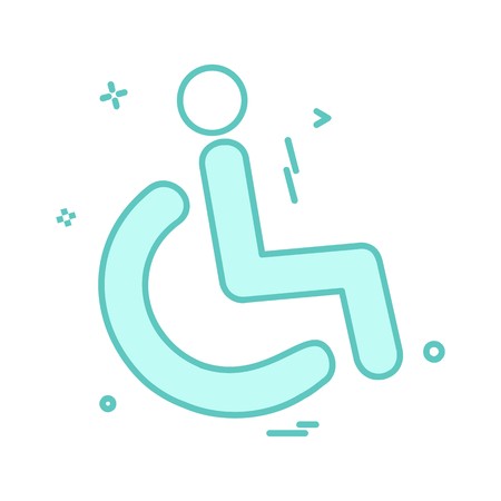 Handicapped icon design vectorのイラスト素材