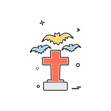 Halloween icon design vectorのイラスト素材