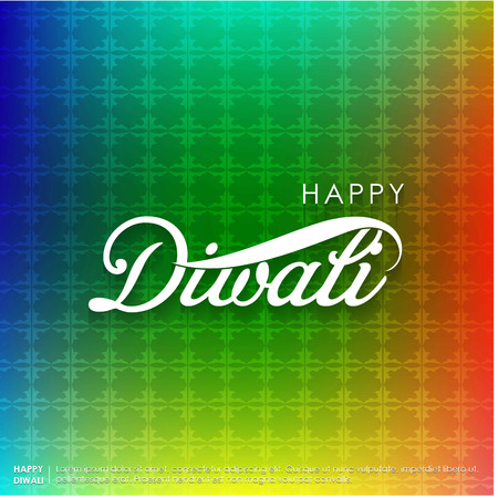 Subh Diwali typographic design with abstract backgroundのイラスト素材