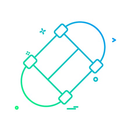 Skate board icon design vectorのイラスト素材