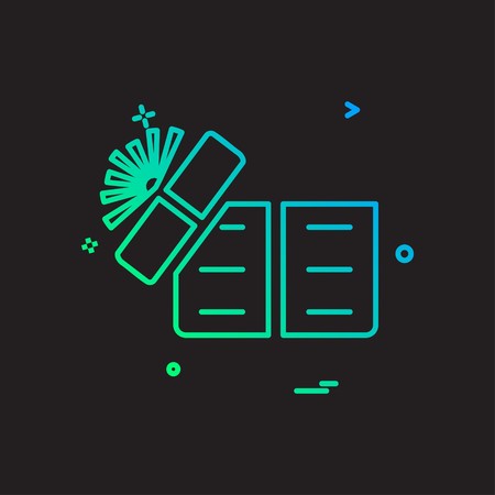 Desktop icon design vectorのイラスト素材