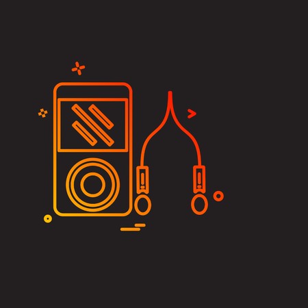 Computer Technology icon design vectorのイラスト素材