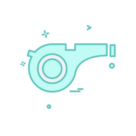 Whistle icon design vectorのイラスト素材