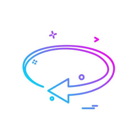 Refresh icon design vectorのイラスト素材