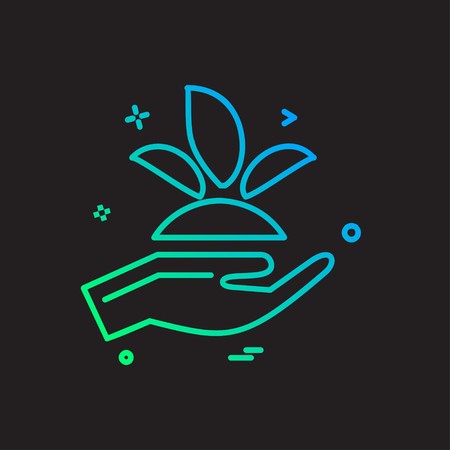 Safe hands icon design vectorのイラスト素材