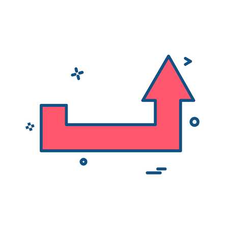 Up arrow icon design vectorのイラスト素材