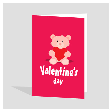 Valentine's day design typography and card with elegent design vectorのイラスト素材