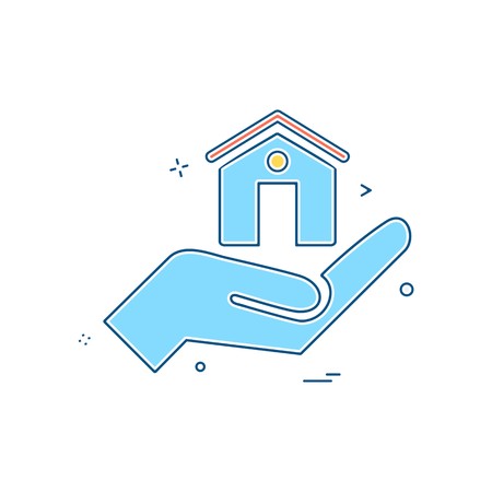 Real Estate icon design vectorのイラスト素材