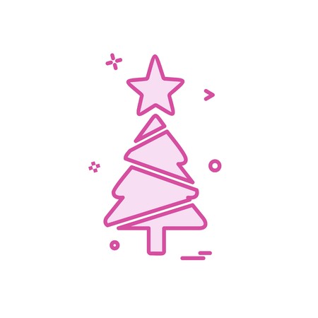 Tree icon design vectorのイラスト素材