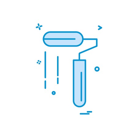 paint roller icon vector designのイラスト素材