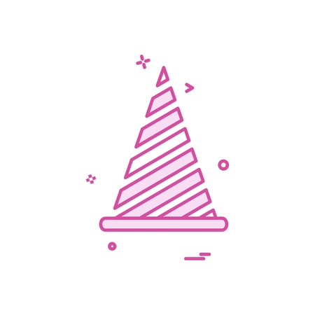 Cone icon design vectorのイラスト素材