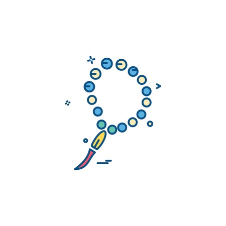 Tasbeeh icon design vectorのイラスト素材