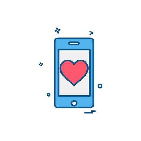 Valentine's day icon design vectorのイラスト素材