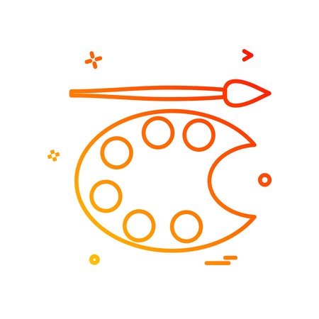Paint icon design vectorのイラスト素材