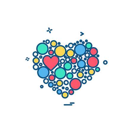 Hearts icon design vectorのイラスト素材