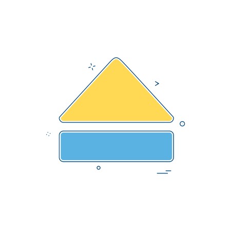 Eject icon design vectorのイラスト素材