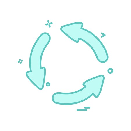 Arrows icon design vectorのイラスト素材