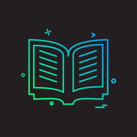Book icon design vectorのイラスト素材