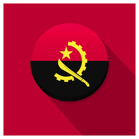 Angola flag design vectorのイラスト素材