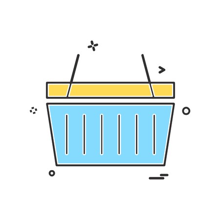 Basket icon design vectorのイラスト素材