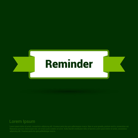 Chat bubble with reminder typographic design vectorのイラスト素材