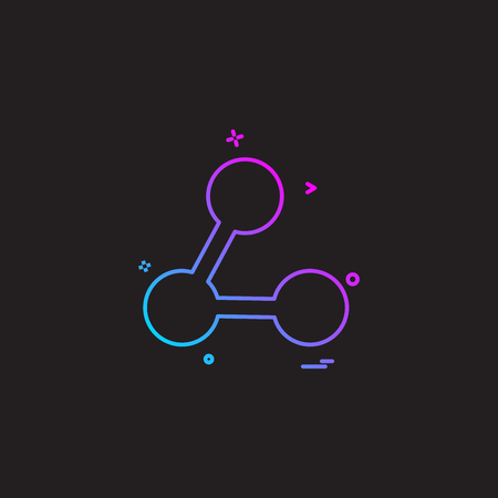 Share icon design vectorのイラスト素材