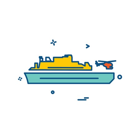 Navy icons design vectorのイラスト素材