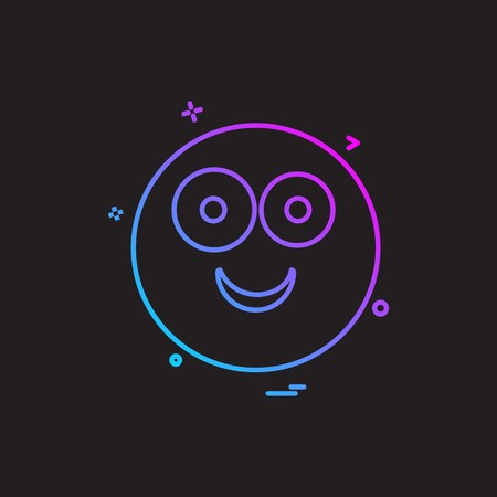 Emoji icons design vectorのイラスト素材