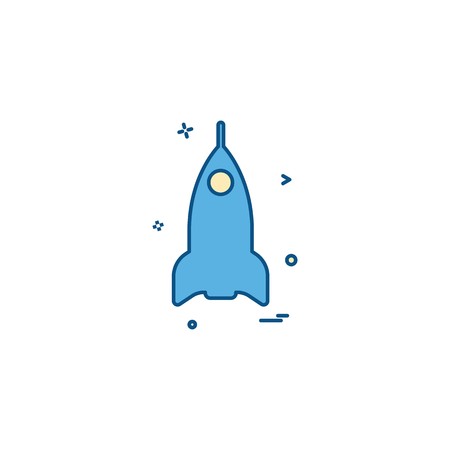 Rocket icon design vectorのイラスト素材