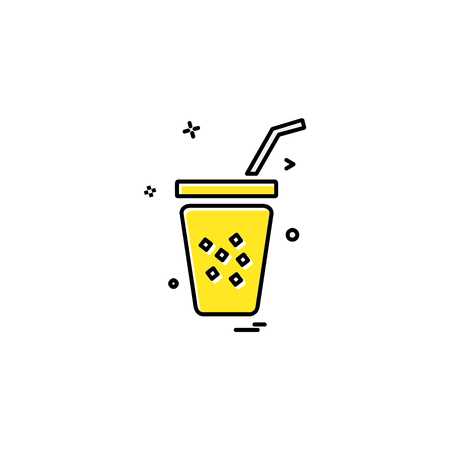 Glass icon design vectorのイラスト素材