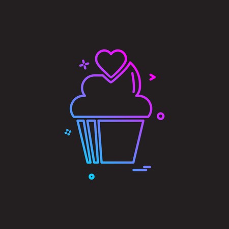 Valentine's day icon design vectorのイラスト素材