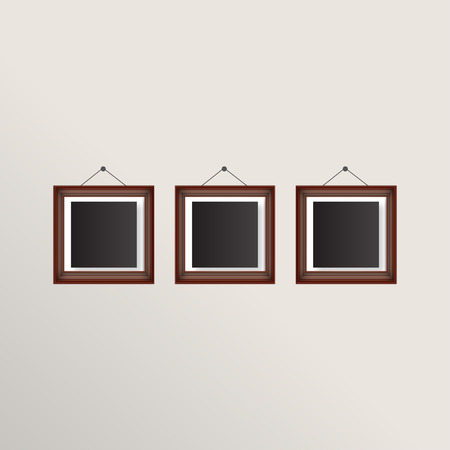 Picture frame design with elegent designのイラスト素材