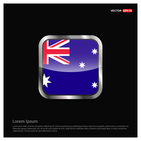 Australia flag design vectorのイラスト素材