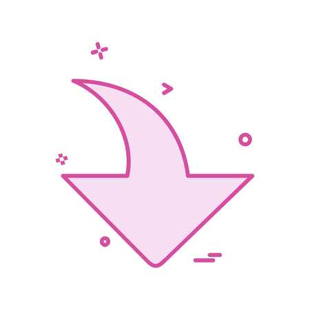 Arrows icon design vectorのイラスト素材