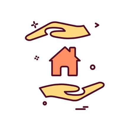 Home icon design vectorのイラスト素材