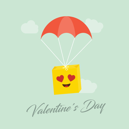 Emojis for Valentine's day design card vectorのイラスト素材