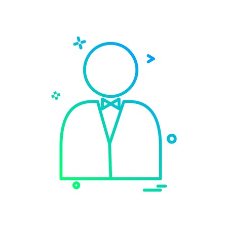 Avatar icon design vectorのイラスト素材
