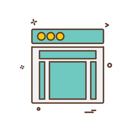 Web layouts icon design vectorのイラスト素材