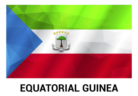 Equatorial flag design vectorのイラスト素材