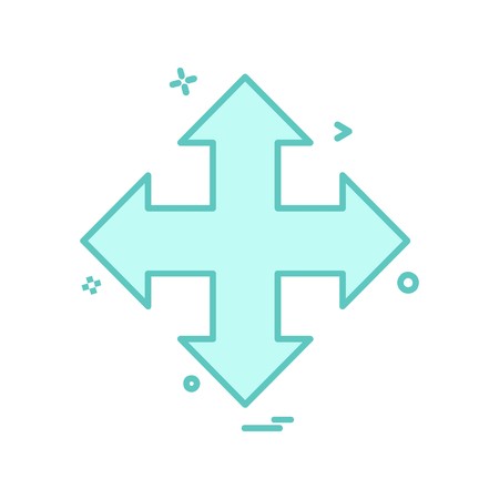 Direction arrow icon design vectorのイラスト素材