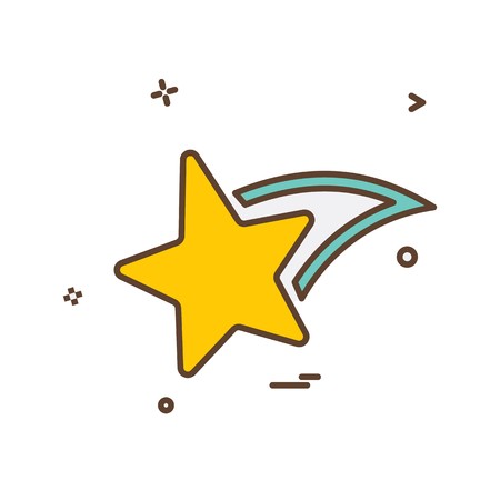 Star icon design vectorのイラスト素材