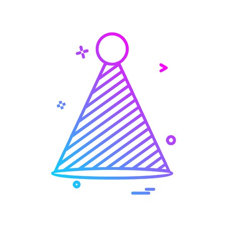 Cap icon design vectorのイラスト素材