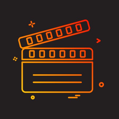 Movie icon design vectorのイラスト素材